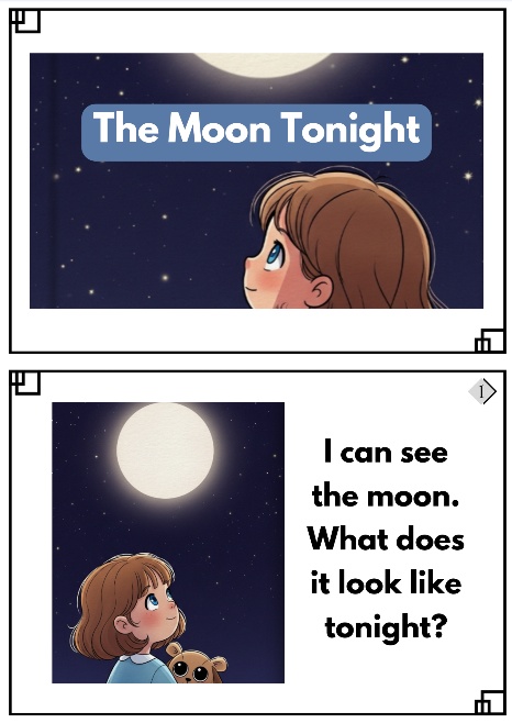 お月見の英語プリント&パーソナライズ絵本セット The Moon Tonight Storybook & Printables