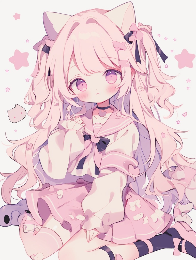 立ち絵素材_アイコン_女の子_ミニキャラ