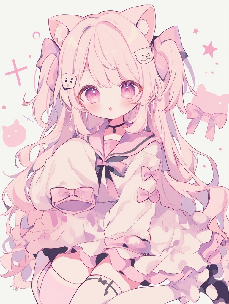 立ち絵素材_アイコン_女の子_ミニキャラ