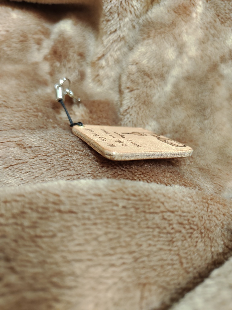 狼と酒 レザーストラップ