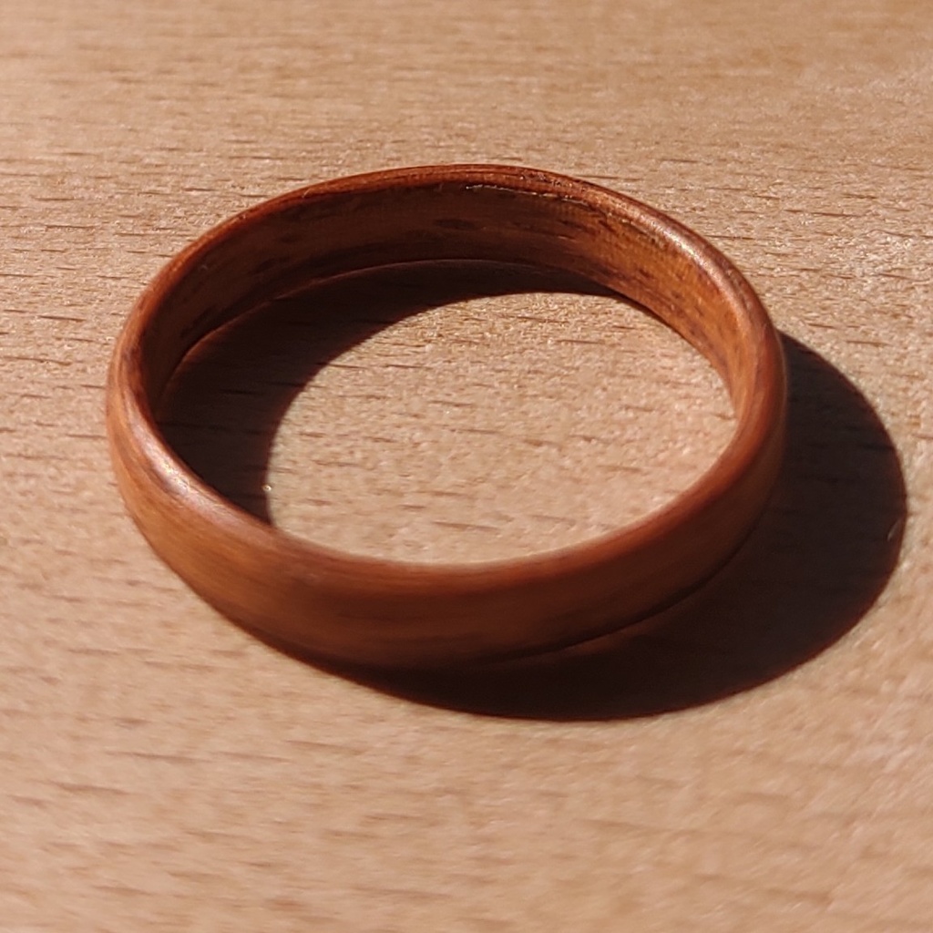 花梨リング 薄色(日本 約8号 / US size:~5.0)  指輪