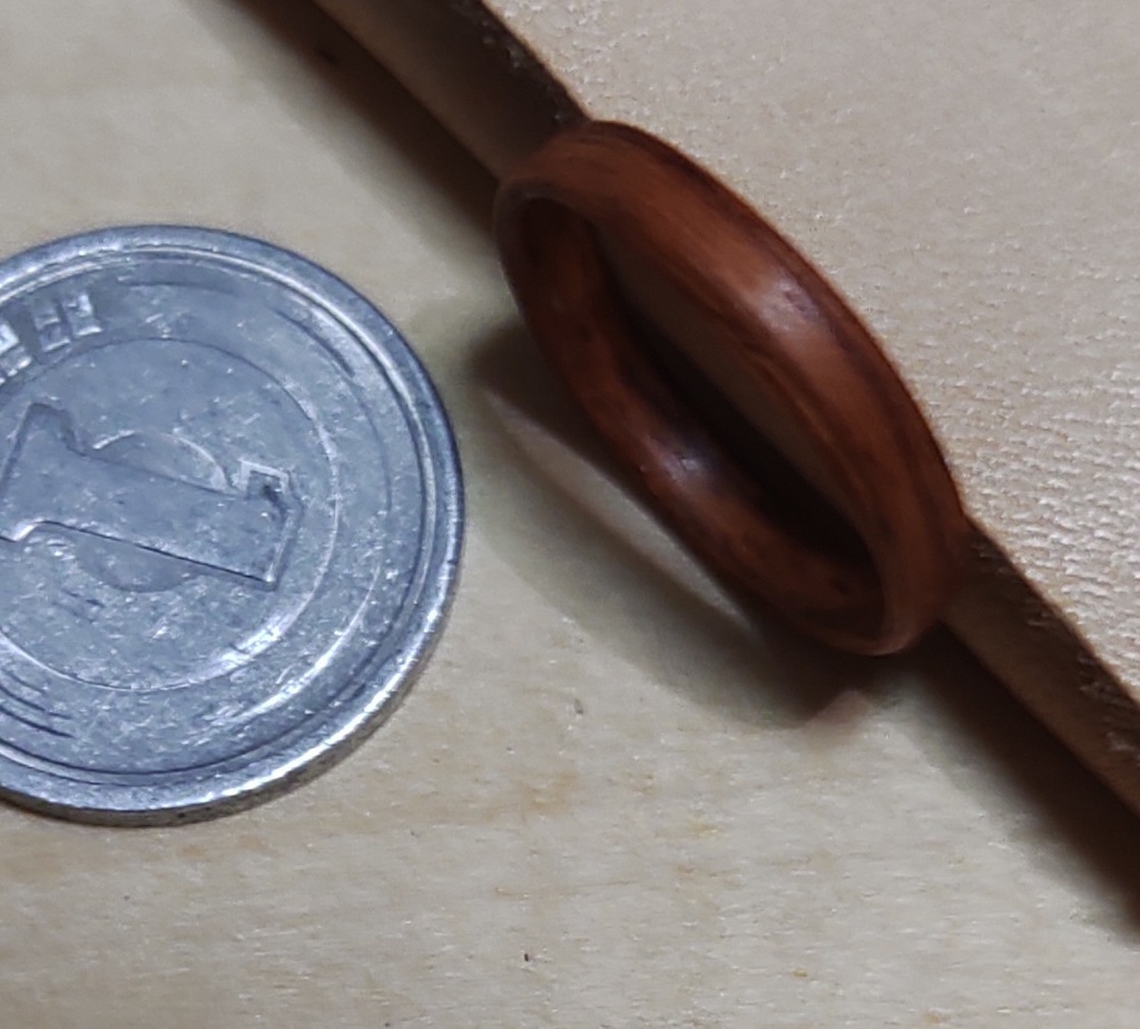 花梨リング 薄色(日本 約8号 / US size:~5.0) 指輪