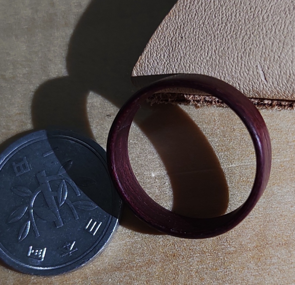 パープルハートリング(日本 約14.5号 / US size:~8.0) 指輪