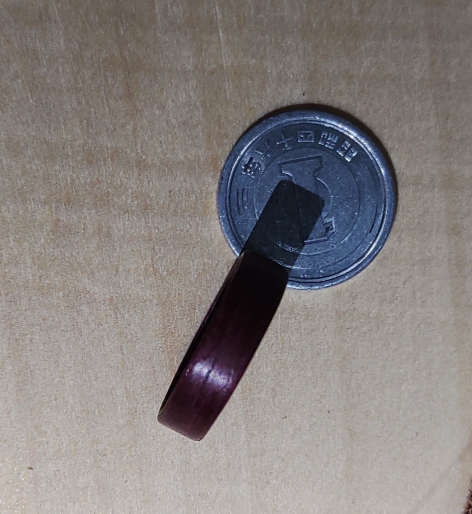 パープルハートリング(日本 約14.5号 / US size:~8.0) 指輪