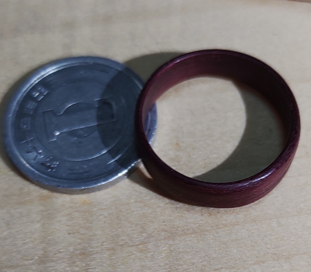 パープルハートリング(日本 約14.5号 / US size:~8.0) 指輪