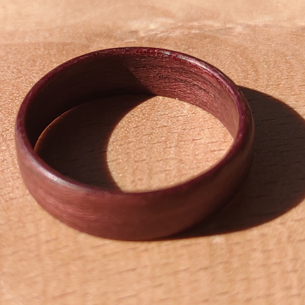 パープルハートリング(日本 約14.5号 / US size:~8.0)  指輪