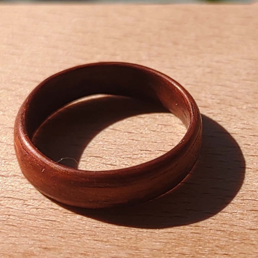 花梨リング　濃色(日本 約9号 / US size:~5.5)  指輪
