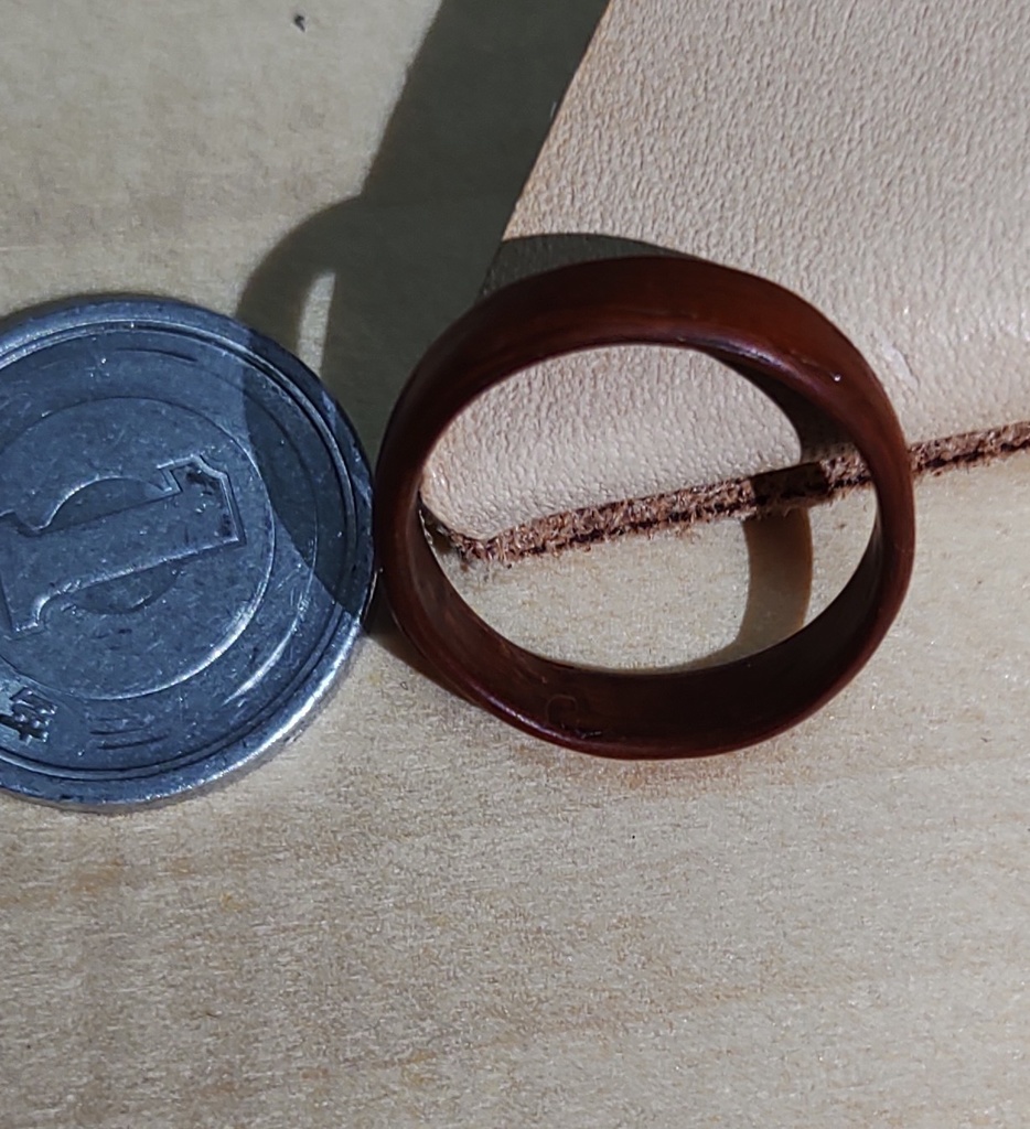 花梨リング 濃色(日本 約9号 / US size:~5.5)  指輪