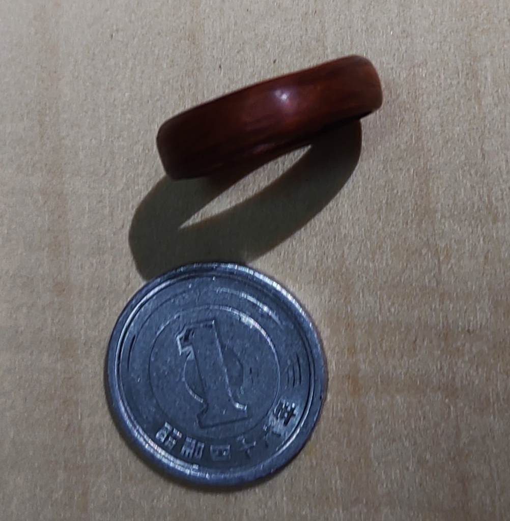 花梨リング 濃色(日本 約9号 / US size:~5.5)  指輪