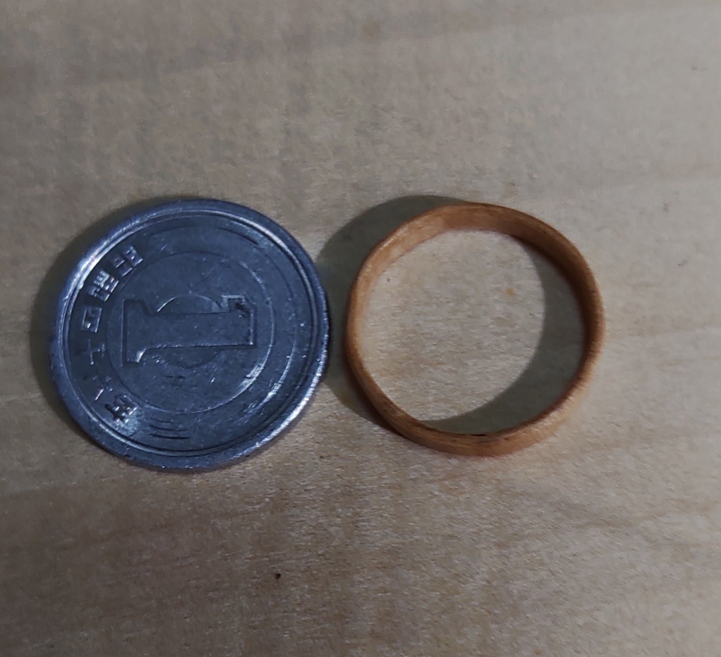 栃リング(日本 約8号 / US size:~5.0) 指輪