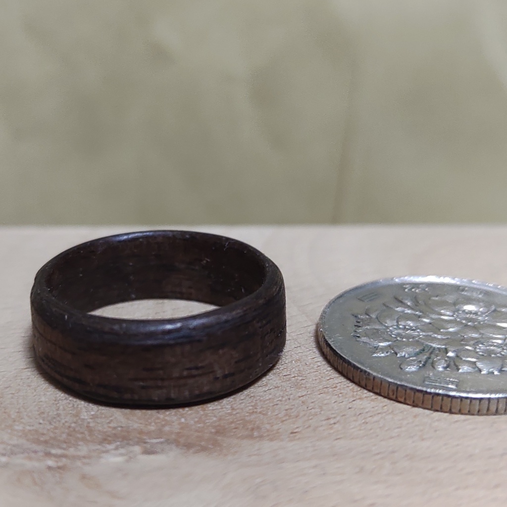 ウォールナットリング(日本 約15.5号 / US size:~8.0) 指輪