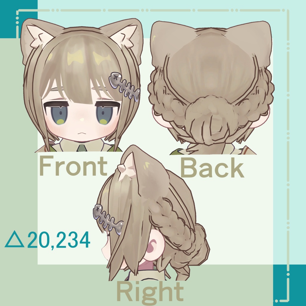 つぐみおだんごヘアー【まめひなた・キプフェル・メリメア・みみのこ対応】