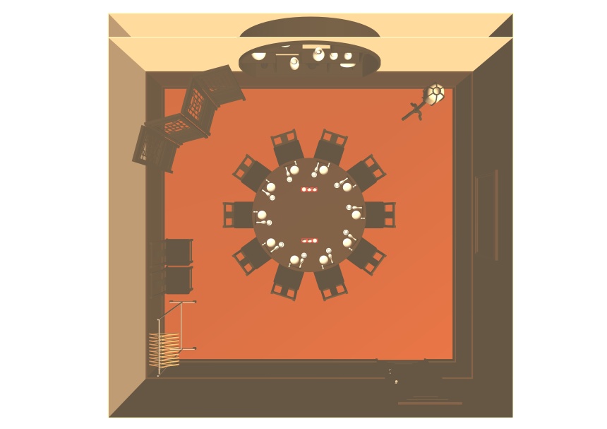 中華料理店 個室【3D】