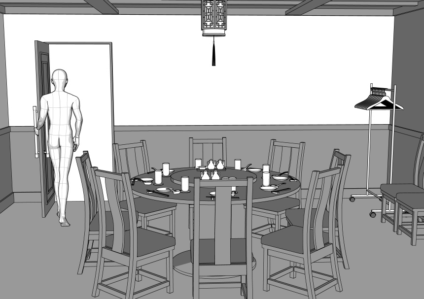 中華料理店 個室【3D】