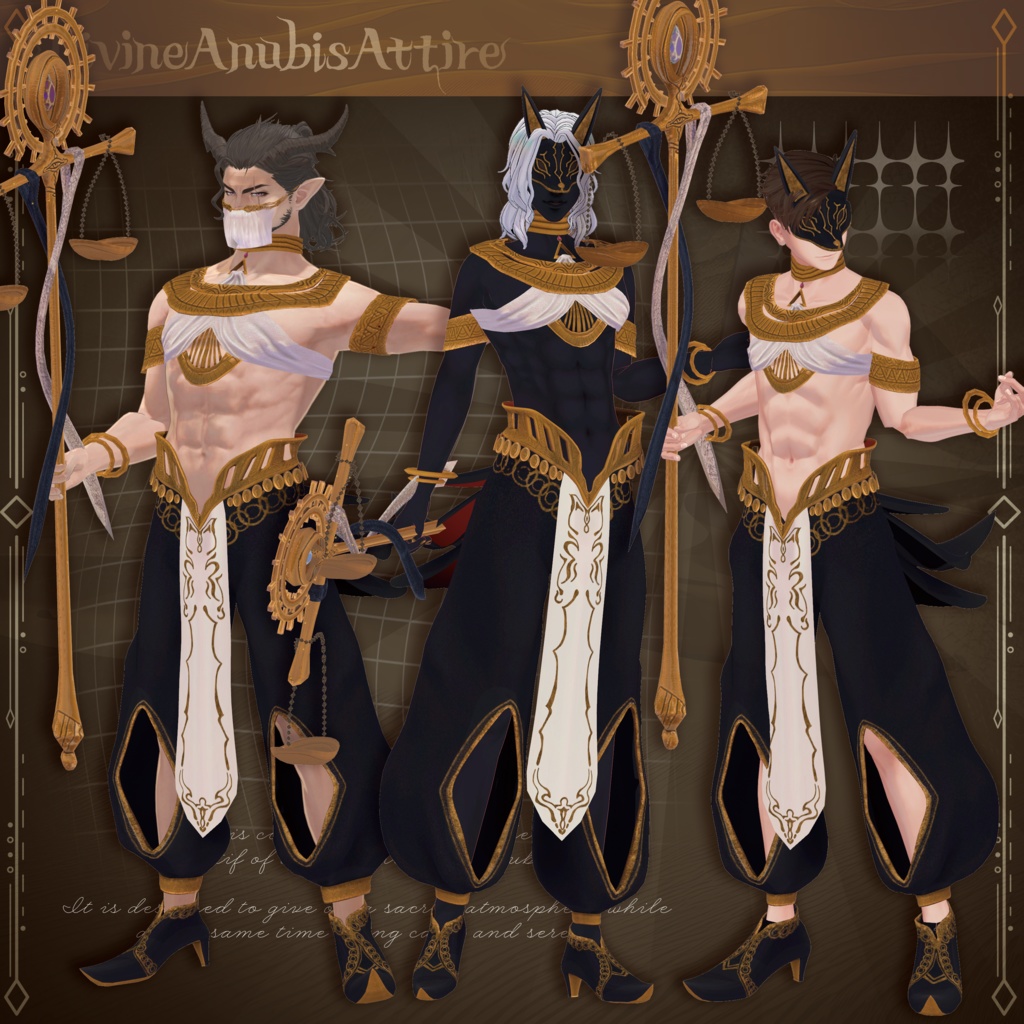 【20アバター対応】Divine Anubis Attire【MA対応】