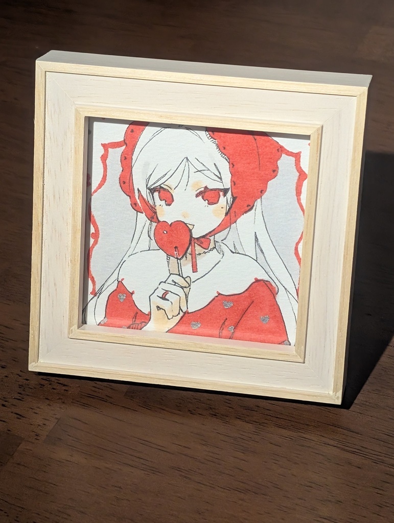 ミニ原画【額装込み】 / lollipop