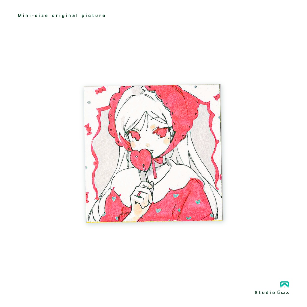 ミニ原画【額装込み】 / lollipop