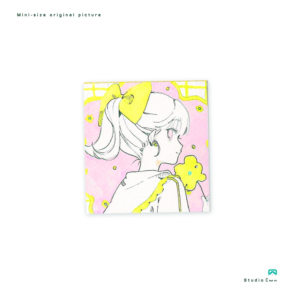 ミニ原画【額装込み】 / flower