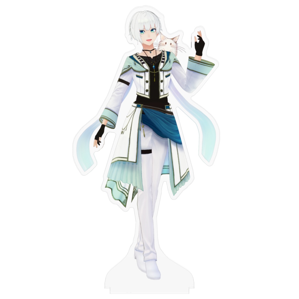 【Vtuber月本リト&もふ】祝!初グッズ アクリルフィギュア_台座デザインありver.【スタンダード衣装】