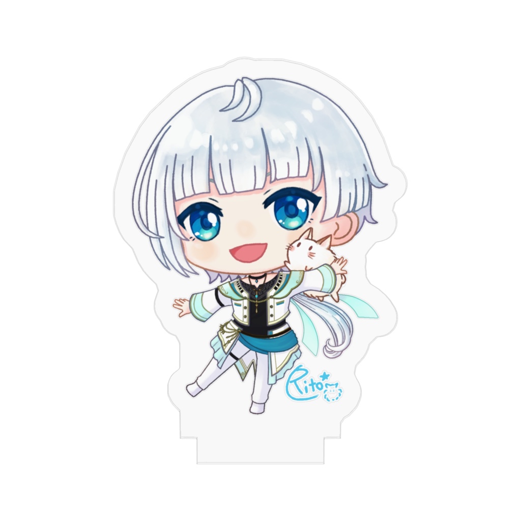 【Vtuber月本リト&もふ】 ミニキャラアクリルフィギュア