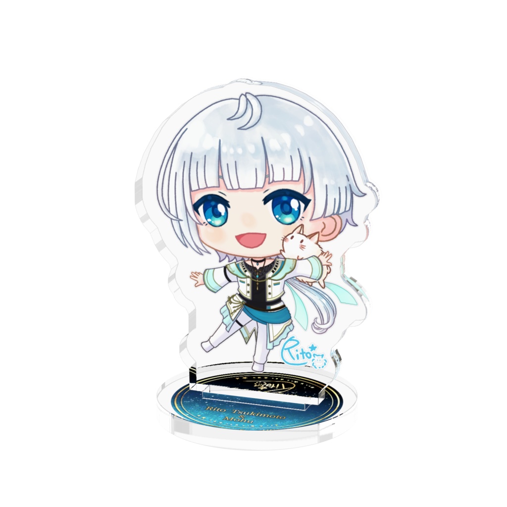【Vtuber月本リト&もふ】 ミニキャラアクリルフィギュア