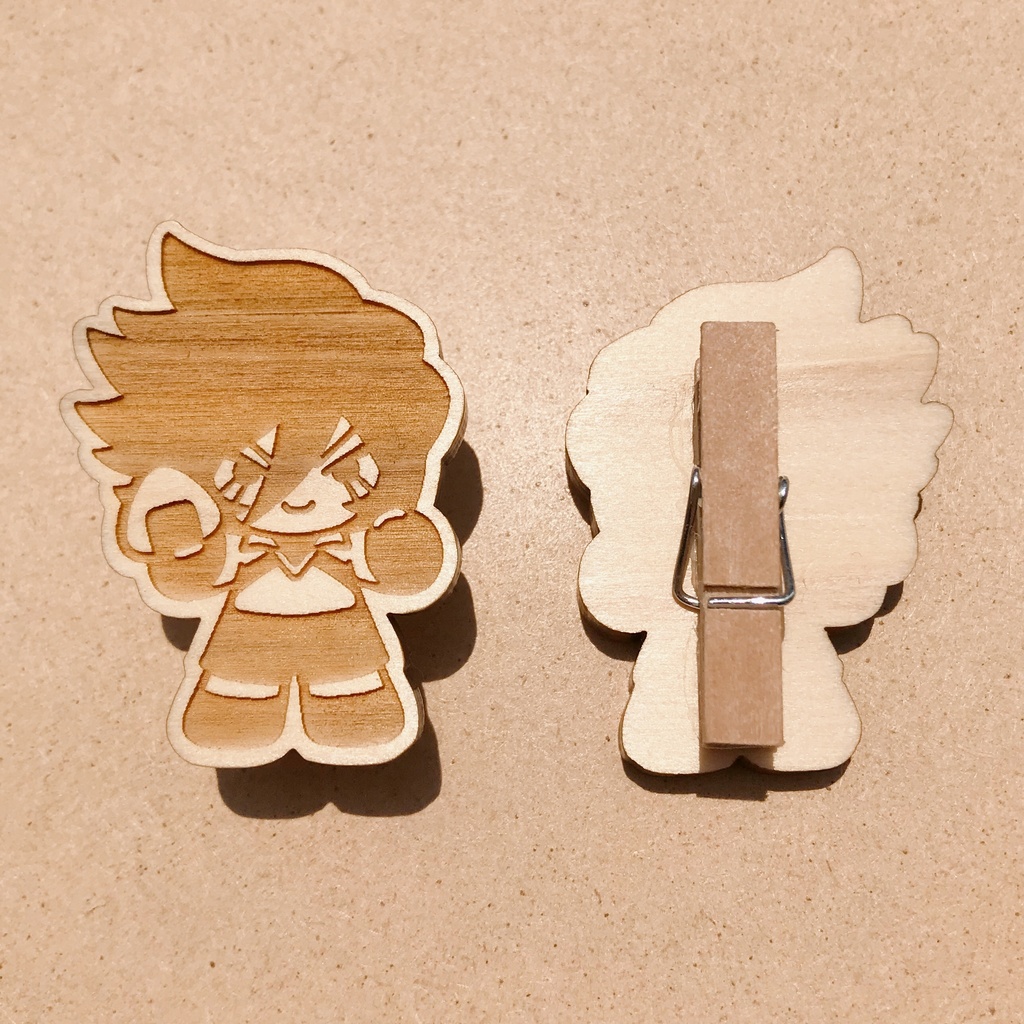 Onigiri Smile KOGウッドクリップ