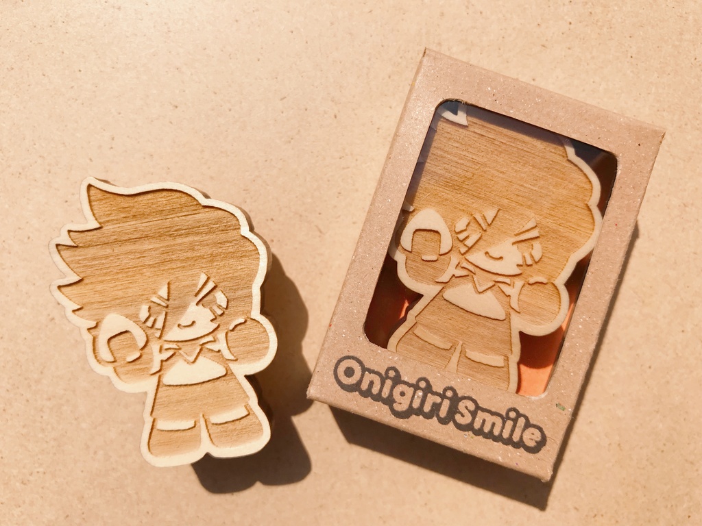 Onigiri Smile KOGウッドクリップ