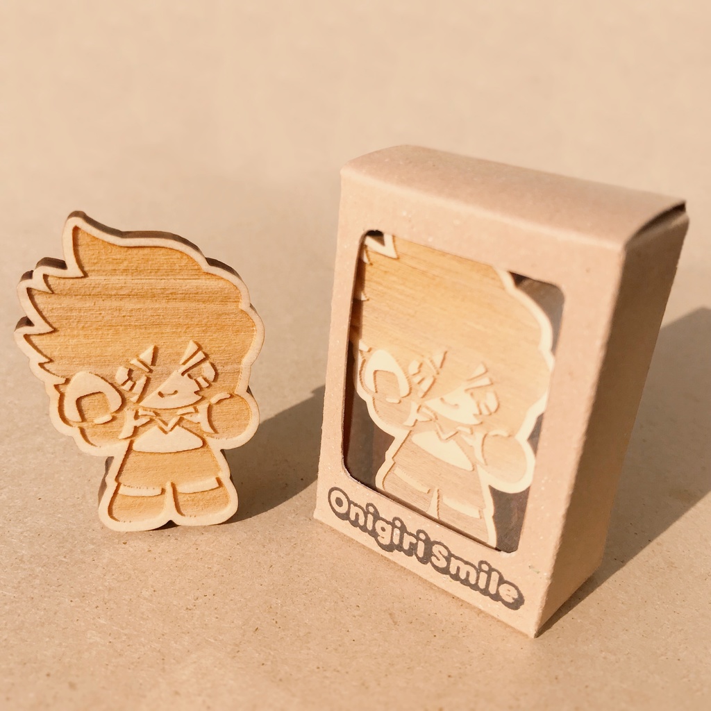 Onigiri Smile KOGウッドクリップ