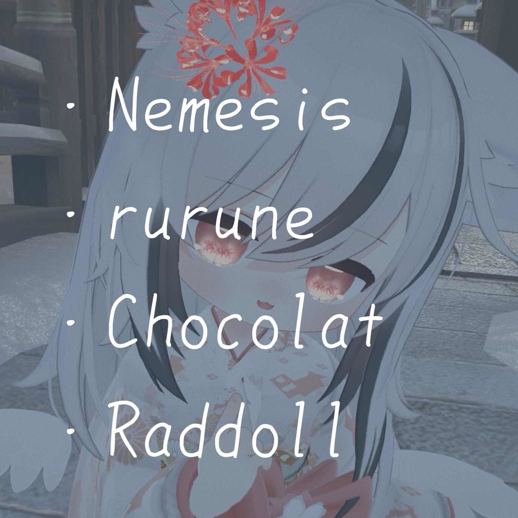 【無料/free】彼岸花eye【4アバター対応eye texture】