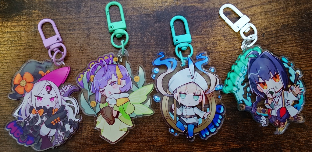 ちびさば両面アクキー