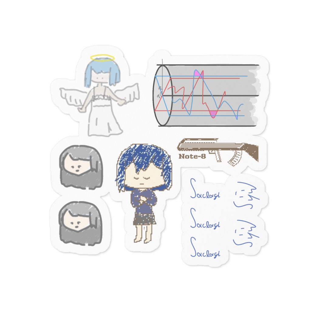 さくらぎよくばりステッカー