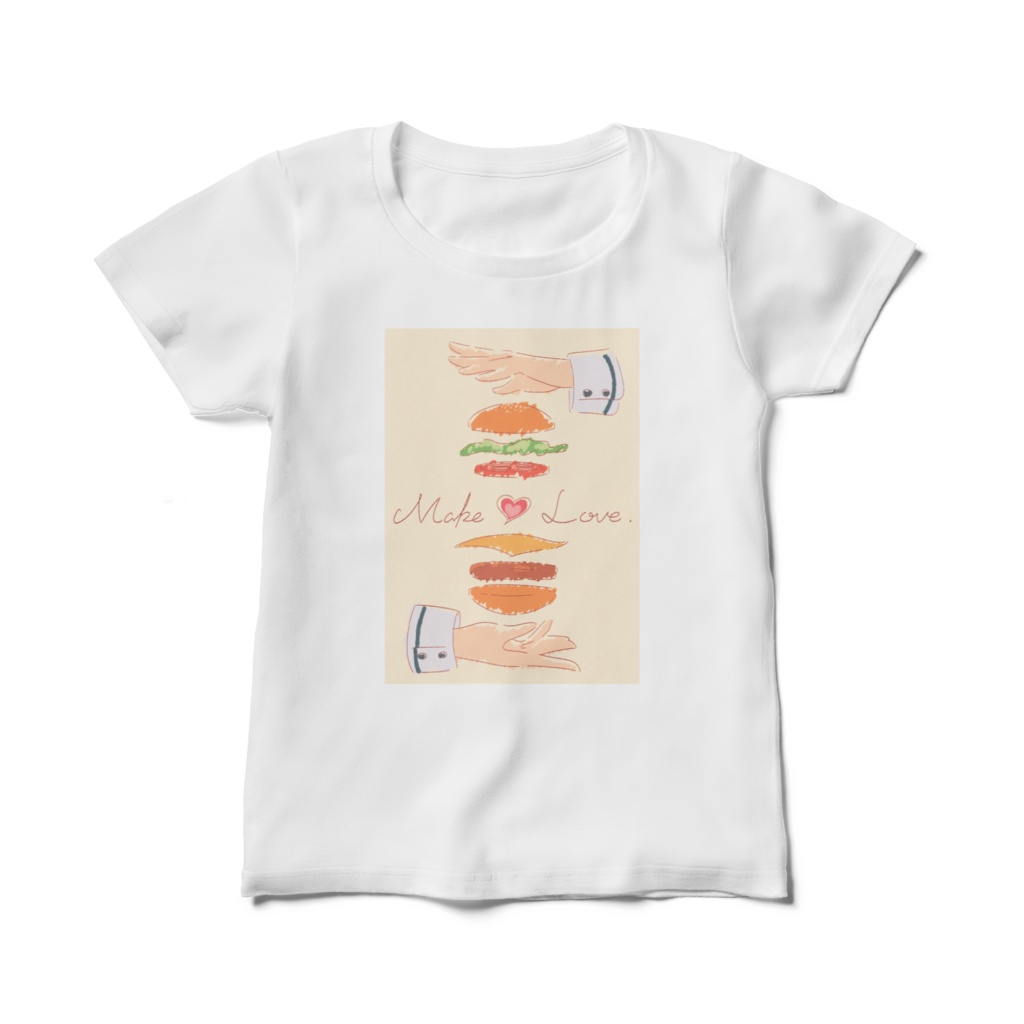 ハンバーガーTシャツ【レディース】