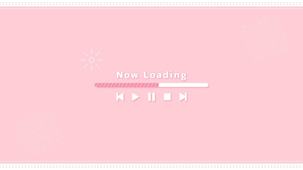 【配信者向け】待機画面 - かわいいサンプル03