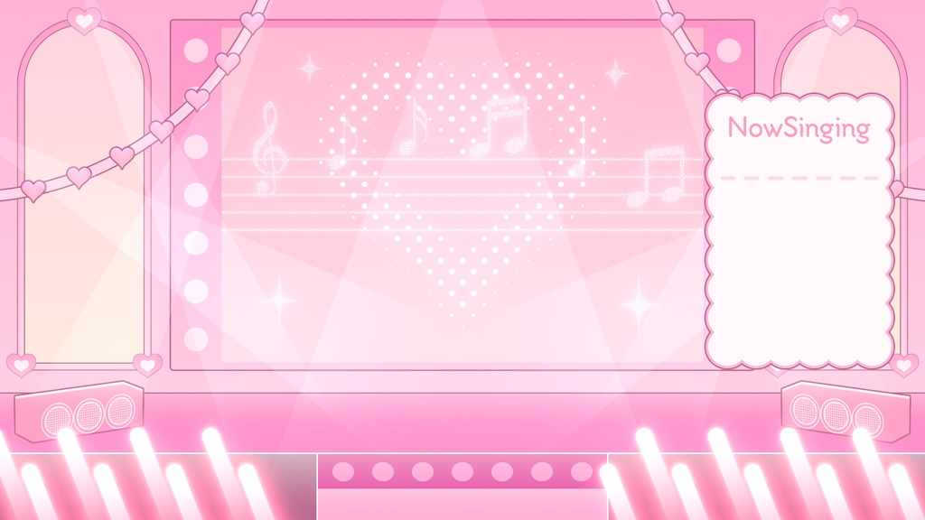 【VTuber向け】動く配信画面 - ライブステージ01