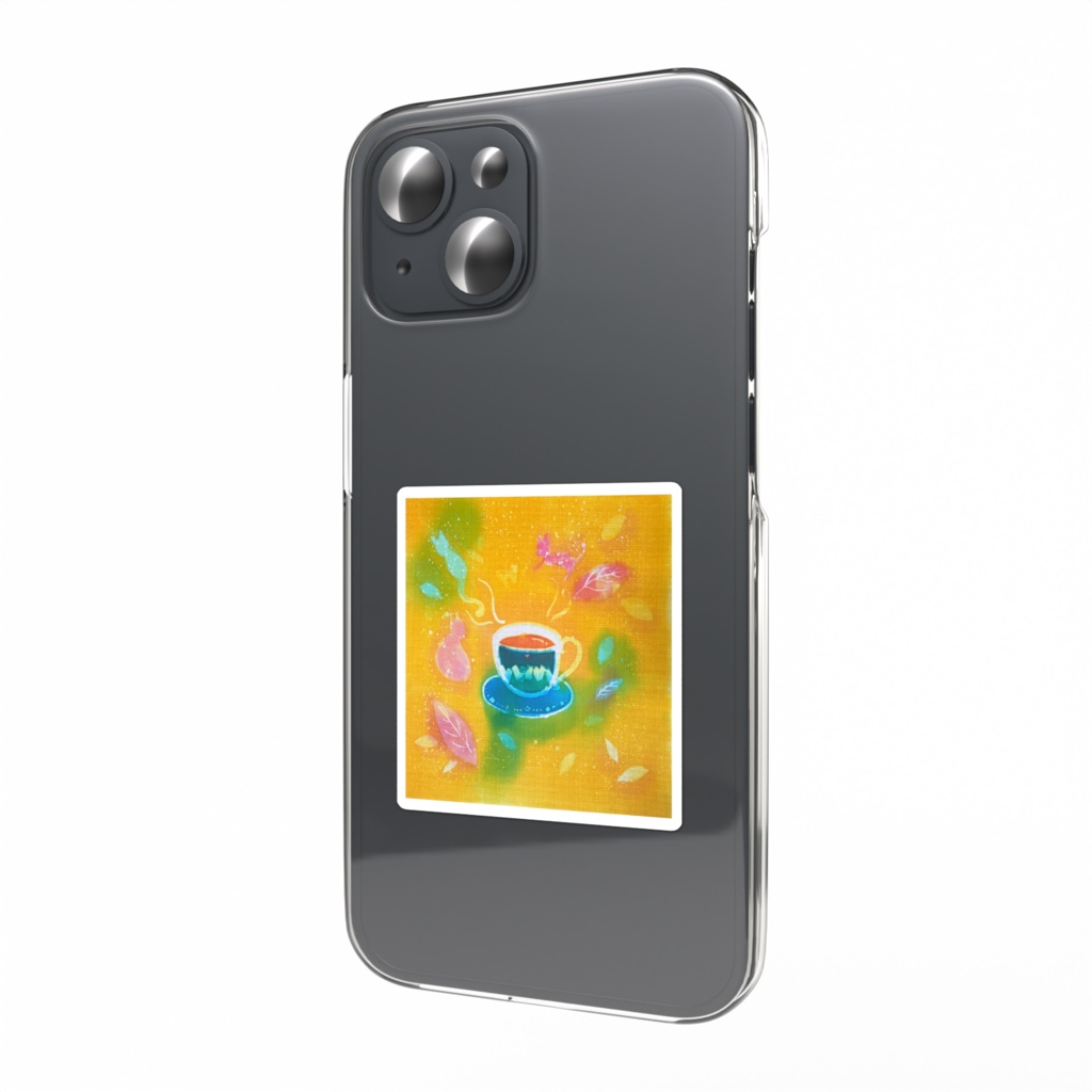 「ねこねこティーパーティー」ステッカー