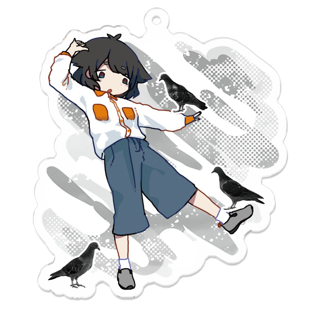Object鳩のアクリルキーホルダー