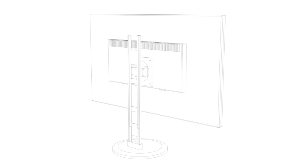 可憐の31.5インチモニタ 線画用