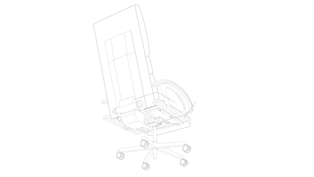 可憐のオフィスチェア 線画用