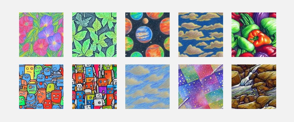 色鉛筆手描き風シームレス素材20種セット①