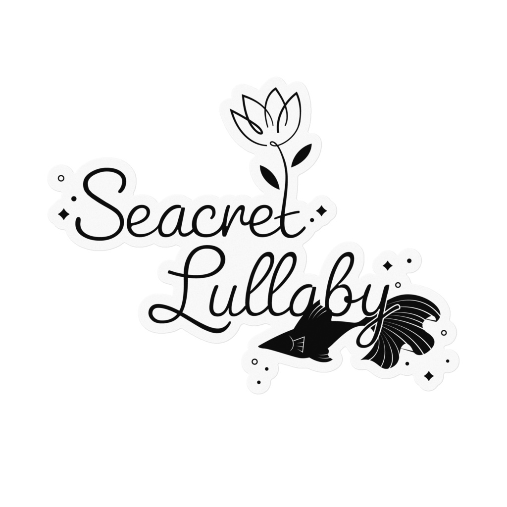 Seacret Lullaby(黒) クリアステッカー