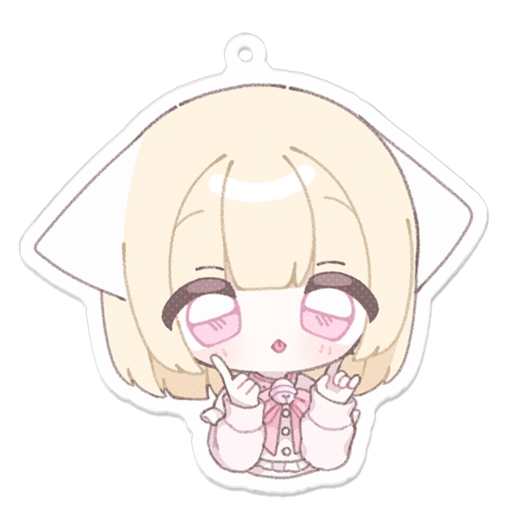 お塩アクキー（あっかんべー）