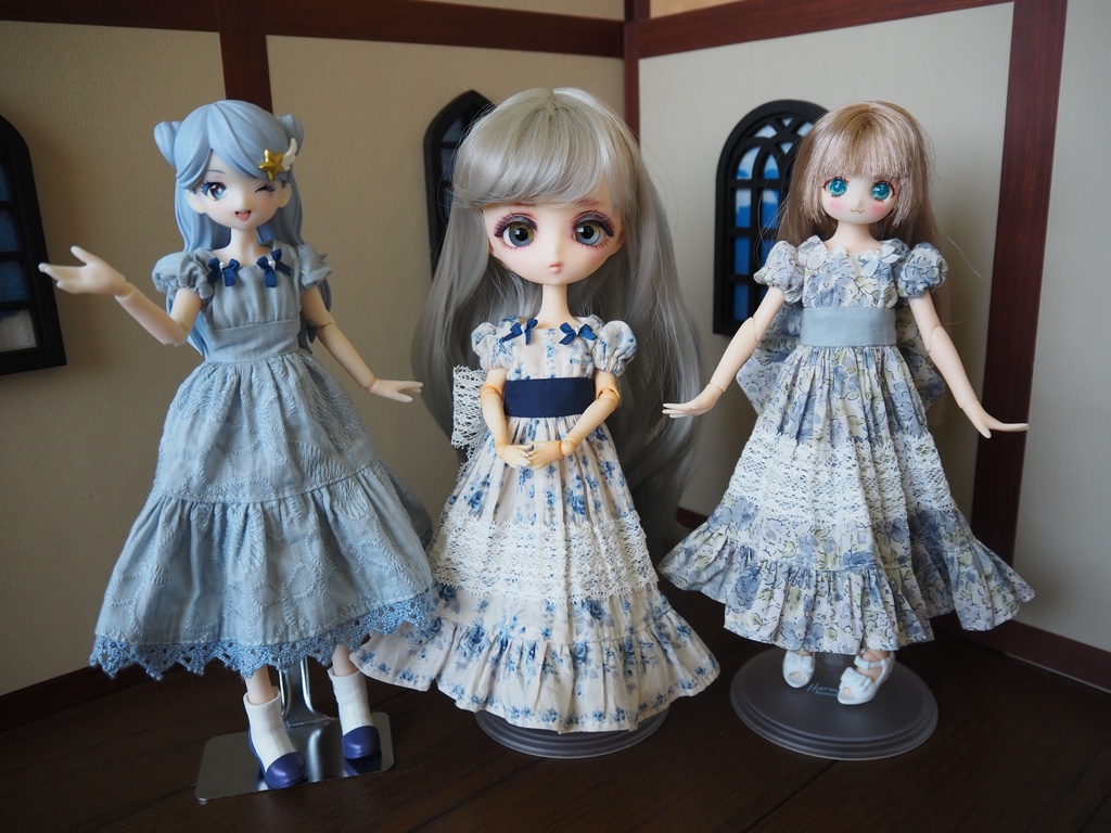 スクエアネックワンピース