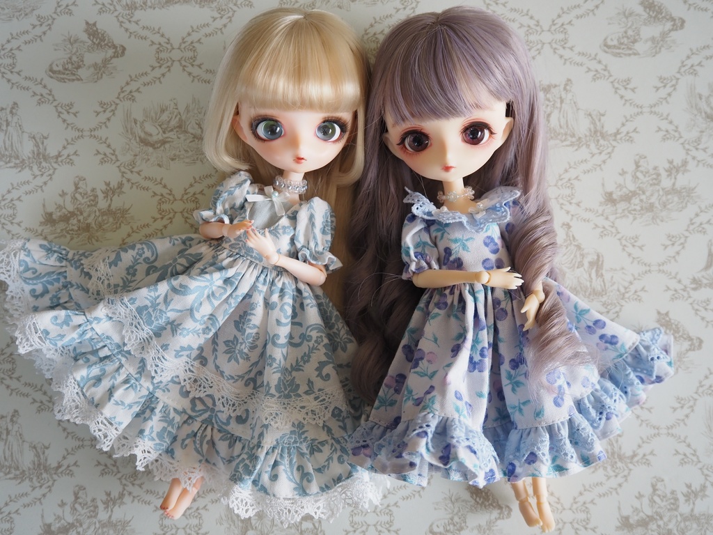 レース衿ワンピース・カントリーワンピース