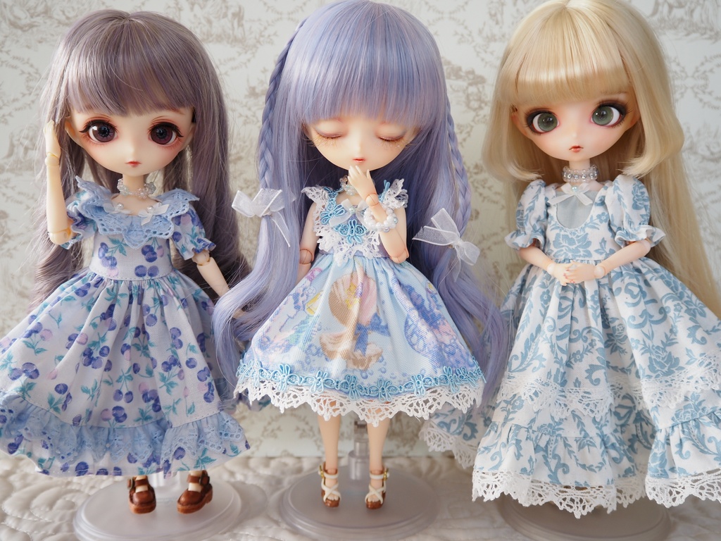 レース衿ワンピース・カントリーワンピース