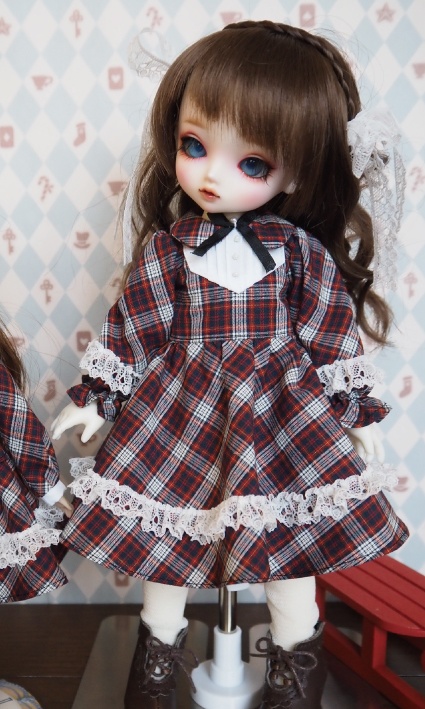 【幼SDサイズ（1/6）】チェックワンピース