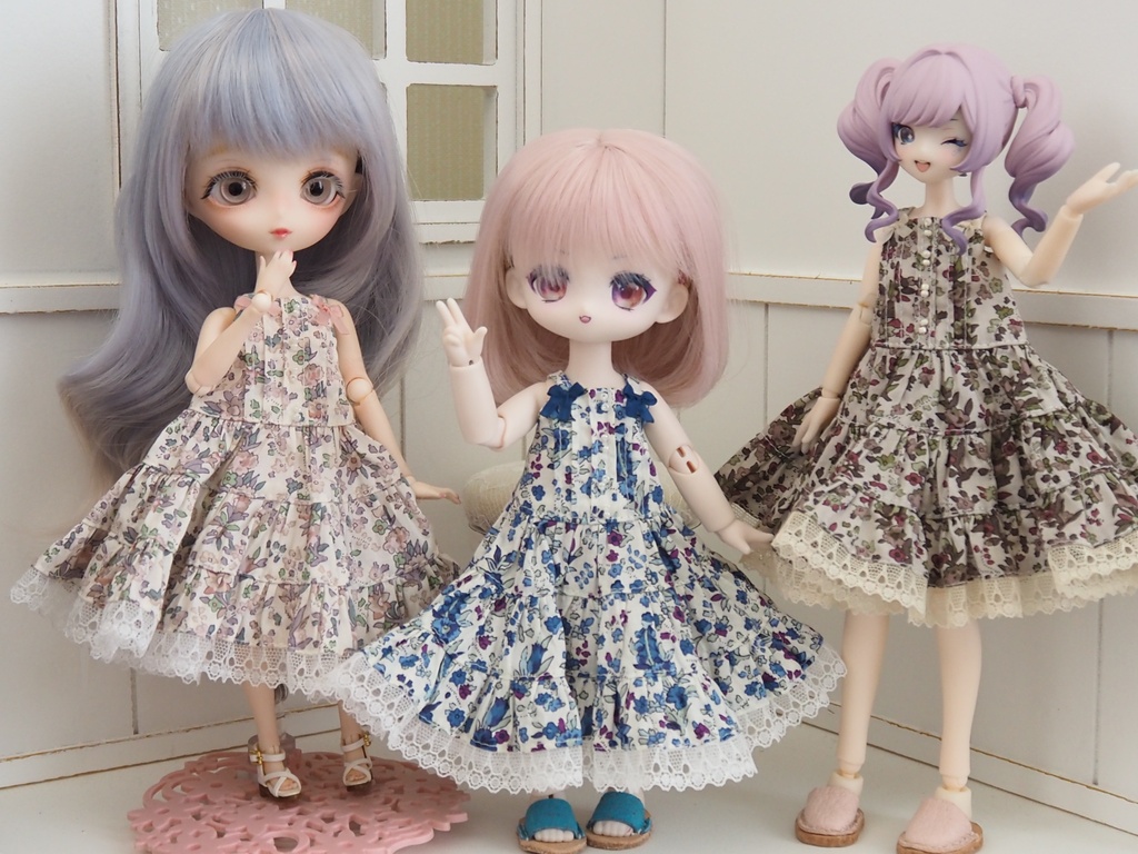 花柄サマードレス