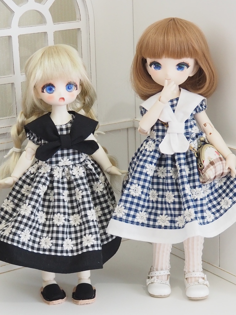 【幼SDサイズ】付け襟ワンピース