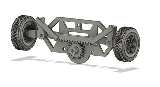 車が曲がる仕組みを体験(ステアリング構造)【3Dプリンタ向け、3Dデータ】