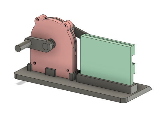 機械の仕組みを体験①(スライダクランク構造)【3Dプリンタ向け、3Dデータ】