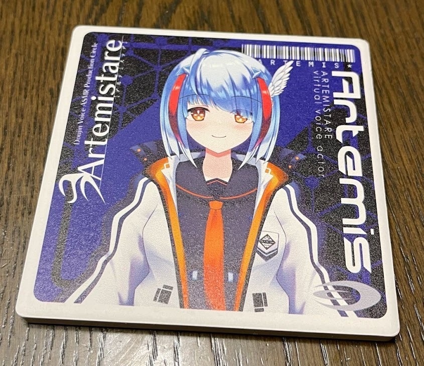 【C101】アルテミス白雲石吸水コースター【ネコポス】